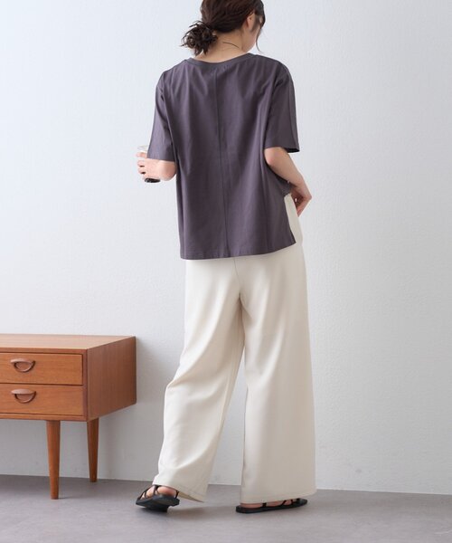 CIAOPANIC TYPY（チャオパニックティピー）の「かすれロゴプリントTee（Tシャツ/カットソー・レディース・イエロー/ホワイト/チャコールグレー・ONE SIZE）」の22枚目の写真