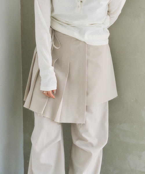 le/ル LOW EDGE PLEAT WRAP SKIRT（スカート）｜U by SPICK&SPAN（ユー