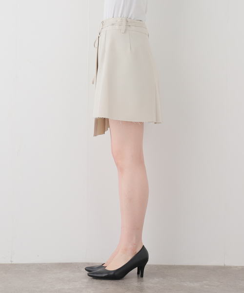 U by SPICK&SPAN（ユーバイスピックアンドスパン）の「le/ル LOW EDGE PLEAT WRAP SKIRT（スカート・レディース・ベージュ・FREE）」の11枚目の写真