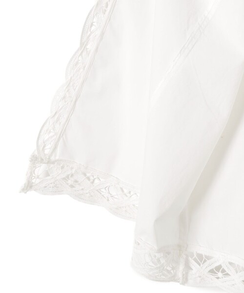 SHIPS(シップス)の「Fanaka:〈手洗い可能〉バテンレース ロング ジレ(ベスト・レディース・オフホワイト・ONE SIZE)」の9枚目の写真