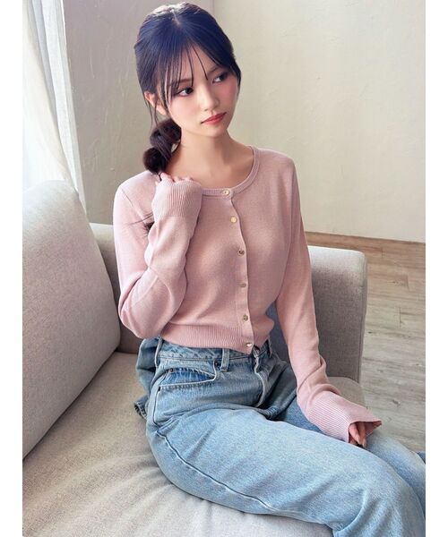 RESEXXY（リゼクシー）の「【UVカット】ベーシックカーディガン（カーディガン/ボレロ・レディース・グレー/ブラック/イエロー/ホワイト/ピンク/ブルー・FREE）」の6枚目の写真