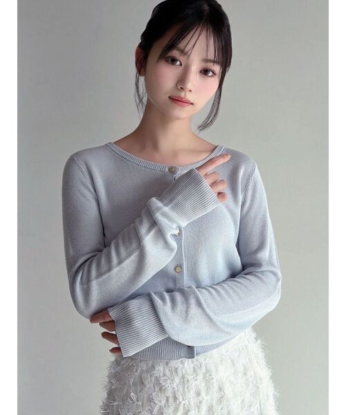 RESEXXY（リゼクシー）の「【UVカット】ベーシックカーディガン（カーディガン/ボレロ・レディース・グレー/ブラック/イエロー/ホワイト/ピンク/ブルー・FREE）」の4枚目の写真