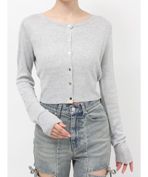 RESEXXY（リゼクシー）の「【UVカット】ベーシックカーディガン（カーディガン/ボレロ・レディース・グレー/ブラック/イエロー/ホワイト/ピンク/ブルー・FREE）」の20枚目の写真