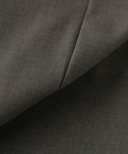 Spick & Span（スピックアンドスパン）の「《セットアップ可》ツイルストレッチタックパンツ（スラックス・レディース・アイボリー/チャコールグレー・36/38）」の3枚目の写真
