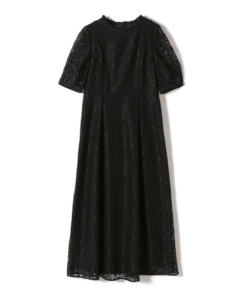 kaene(カエン)の「kaene:コード レース パフ スリーブ ワンピース(ワンピース・レディース・ブラック/ライトグリーン・ONE SIZE)」の15枚目の写真