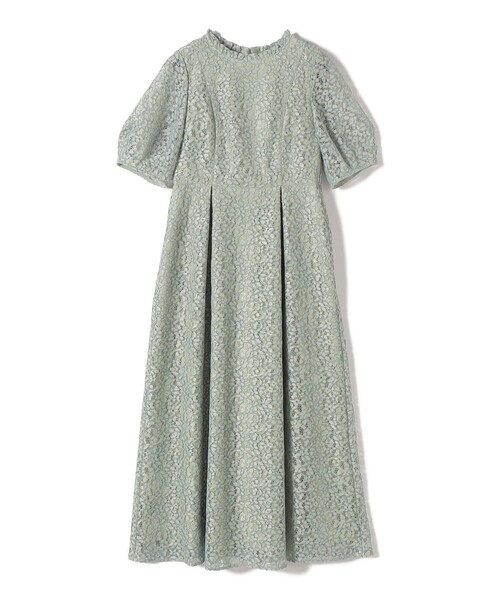 kaene(カエン)の「kaene:コード レース パフ スリーブ ワンピース(ワンピース・レディース・ブラック/ライトグリーン・ONE SIZE)」の17枚目の写真