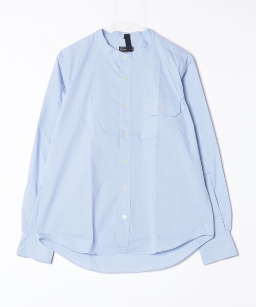 Perfect Suit FActory(パーフェクトスーツファクトリー)の「バンドカラーシャツ(シャツ/ブラウス・メンズ・サックスブルー・L)」の2枚目の写真