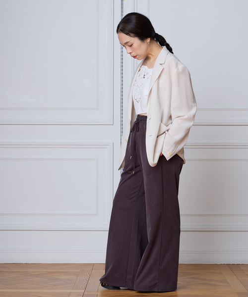 IENA LA BOUCLE(イエナラブークル)の「《追加/洗濯機洗い可》IENA LA BOUCLE Cupra mix イージーパンツ(その他パンツ・レディース・ブラック/ブラウン・38/36/34/40)」の14枚目の写真