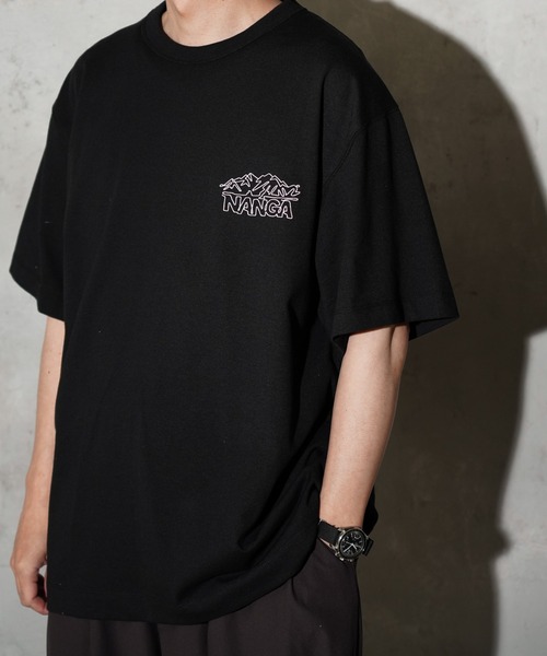 NANGA(ナンガ)の「NANGA / ナンガ ECO HYBRID LINE DRAWING TEE エコハイブリッド ラインドローイン Tシャツ(Tシャツ/カットソー・メンズ・グレー/ブラック/ホワイト・SMALL/MEDIUM/LARGE)」の3枚目の写真