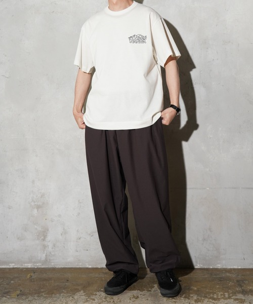 NANGA(ナンガ)の「NANGA / ナンガ ECO HYBRID LINE DRAWING TEE エコハイブリッド ラインドローイン Tシャツ(Tシャツ/カットソー・メンズ・グレー/ブラック/ホワイト・SMALL/MEDIUM/LARGE)」の5枚目の写真