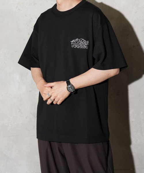 NANGA(ナンガ)の「NANGA / ナンガ ECO HYBRID LINE DRAWING TEE エコハイブリッド ラインドローイン Tシャツ(Tシャツ/カットソー・メンズ・グレー/ブラック/ホワイト・SMALL/MEDIUM/LARGE)」の6枚目の写真