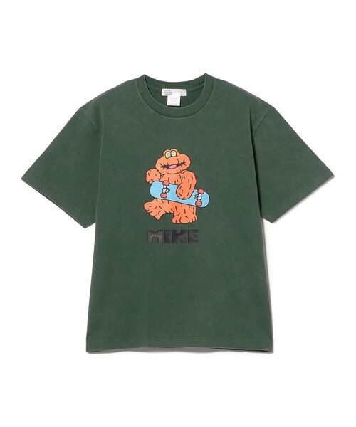 TOKYO CULTUART by BEAMS(トウキョウカルチャートバイビームス)の「フジサキタクマ / MIKE T-Shirt(Tシャツ/カットソー・レディース・チャコールグレー/グリーン・SMALL/LARGE/X-LARGE/MEDIUM)」の2枚目の写真