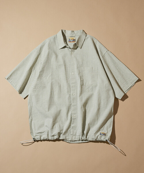 FREAK'S STORE(フリークスストア)の「FREAK'S STORE for BEACH & FES シアサッカー スピンドル レギュラーカラー ショートスリーブシャツ(シャツ/ブラウス・メンズ・ホワイト/ネイビー/ブルー/ブラウン/オフホワイト・SMALL/MEDIUM/LARGE)」の20枚目の写真