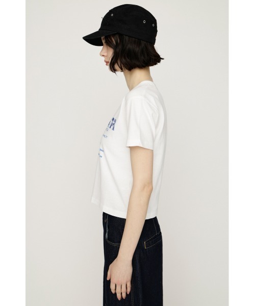 SLY(スライ)の「PATTERN LOGO COMPACT T/SH パターンロゴコンパクトTシャツ 春服 夏服(Tシャツ/カットソー・レディース・ブラック/ライトブルー/ホワイト/ブラウン・FREE)」の10枚目の写真