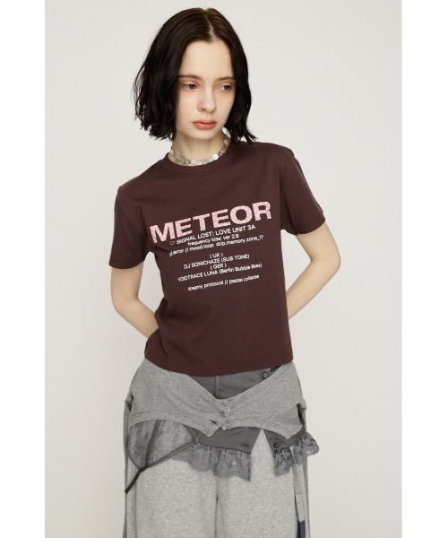 SLY(スライ)の「PATTERN LOGO COMPACT T/SH パターンロゴコンパクトTシャツ 春服 夏服(Tシャツ/カットソー・レディース・ブラック/ライトブルー/ホワイト/ブラウン・FREE)」の20枚目の写真