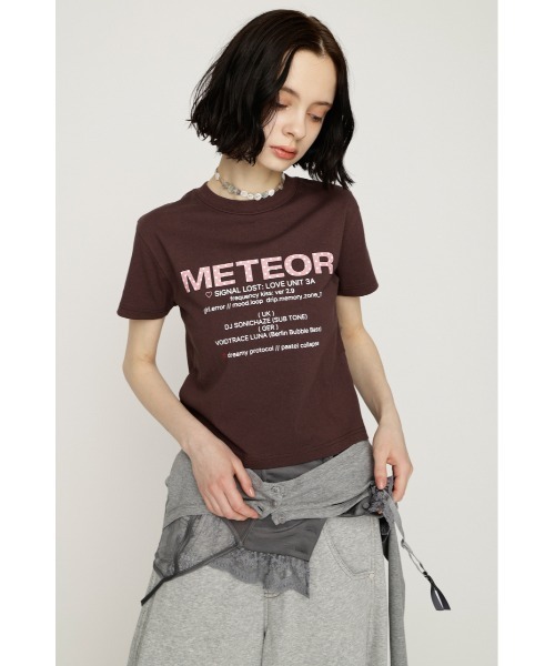 SLY(スライ)の「PATTERN LOGO COMPACT T/SH パターンロゴコンパクトTシャツ 春服 夏服(Tシャツ/カットソー・レディース・ブラック/ライトブルー/ホワイト/ブラウン・FREE)」の21枚目の写真