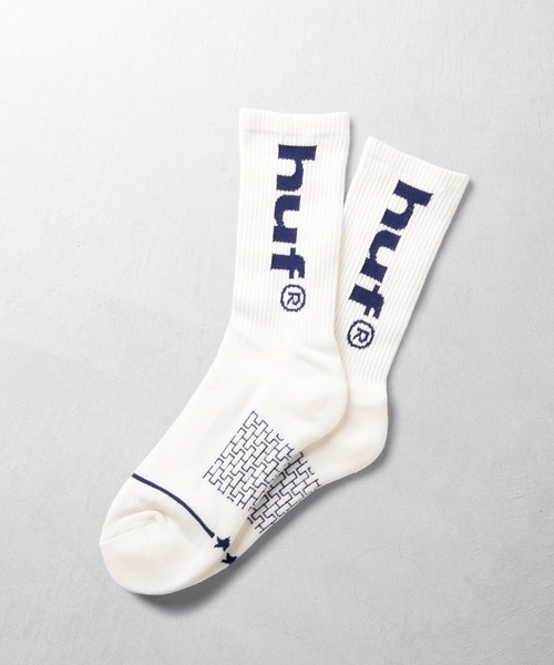 HUF(ハフ)の「CROSS CONDITIONS SOCKS(ソックス/靴下・メンズ・ブラック/ブラウン/ホワイト/ネイビー・O/S)」の2枚目の写真