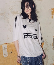 ERAR | 【ERAR】ハートロゴデザイン半袖ユニフォームTシャツ(シャツ/ブラウス)