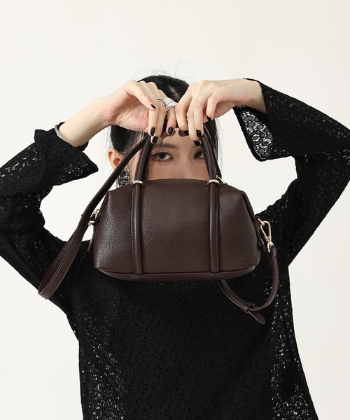 style code(スタイルコード)の「ZOZO限定【STYLE CODE/スタイルコード】2WAYミニボストンバッグ(ボストンバッグ・レディース・ブラウン/ブラック・FREE)」の7枚目の写真