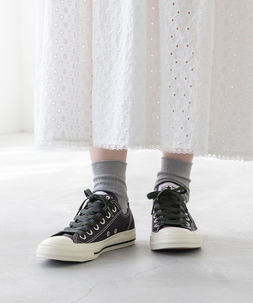 CONVERSE(コンバース)の「CONVERSE コンバース ALL STAR STITCHING OX オールスター スニーカー(スニーカー・レディース・グレー/ベージュ・24.0cm/23.5cm/23.0cm/22.5cm/22.0cm/25.0cm/24.5cm/26.0cm/25.5cm)」の10枚目の写真