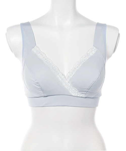 SweetMommy（スウィートマミー）の「【日本製】伝説の授乳ブラ 美胸 ノンワイヤー ブラジャー [産前産後] [産婦人科医推奨]（マタニティウェア/グッズ・レディース・ブラック/サックスブルー/ベビーピンク/パープル/ピンク/グレー/イエロー/ホワイト/ネイビー/ラベンダー/ブルーグリーン/ライトグレー・L/LL/3L/M/X-LARGE/XX-LARGE/XL/XXL/3L(UB-)）」の17枚目の写真