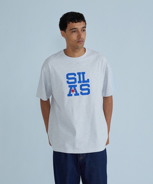 SILAS(サイラス)の「SQUARE ALIGNED S/S TEE(Tシャツ/カットソー・メンズ・アッシュ/ホワイト/バーガンディー・XL/M/L)」の5枚目の写真
