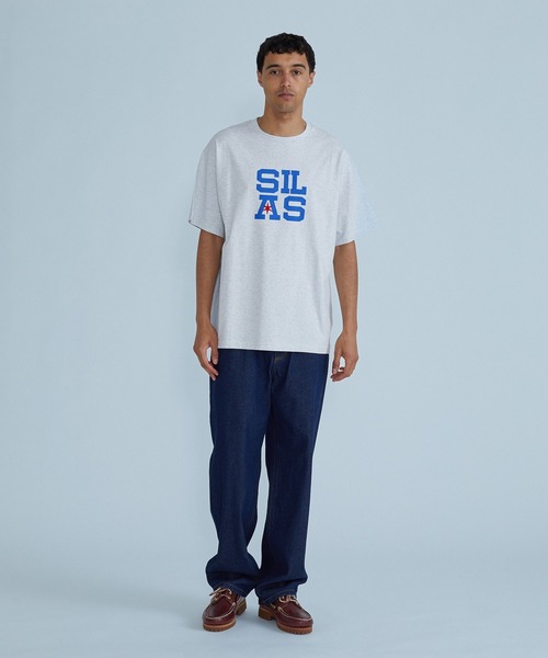 SILAS(サイラス)の「SQUARE ALIGNED S/S TEE(Tシャツ/カットソー・メンズ・アッシュ/ホワイト/バーガンディー・XL/M/L)」の8枚目の写真