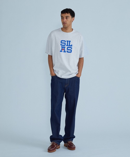 SILAS(サイラス)の「SQUARE ALIGNED S/S TEE(Tシャツ/カットソー・メンズ・アッシュ/ホワイト/バーガンディー・XL/M/L)」の9枚目の写真