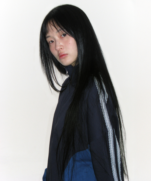 AMESWORLDWIDE(アメスワールドワイド)の「LACE TRACK ZIP-UP NAVY(その他アウター・レディース・その他・FREE)」の5枚目の写真