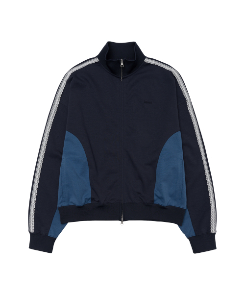 AMESWORLDWIDE(アメスワールドワイド)の「LACE TRACK ZIP-UP NAVY(その他アウター・レディース・その他・FREE)」の8枚目の写真