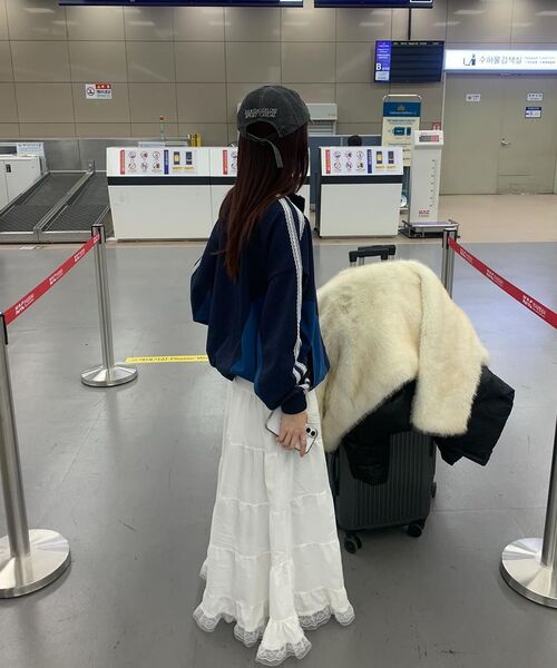 AMESWORLDWIDE(アメスワールドワイド)の「LACE TRACK ZIP-UP NAVY(その他アウター・レディース・その他・FREE)」の11枚目の写真