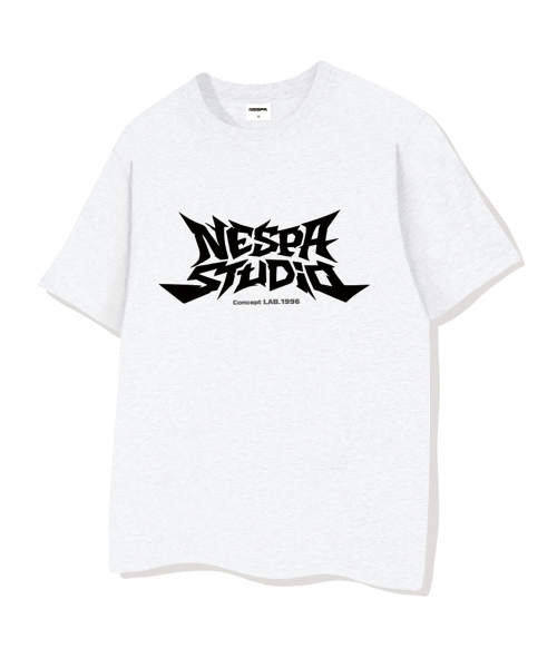 NESPA STUDIO（ネスパスタジオ）の「スタジオコア オーバーサイズ 半袖Tシャツ 4カラー [NSSE_2003]（Tシャツ/カットソー・レディース・ホワイト×ピンク/オフホワイト/ネイビー/ブラック・SMALL/MEDIUM/LARGE/X-LARGE）」の6枚目の写真