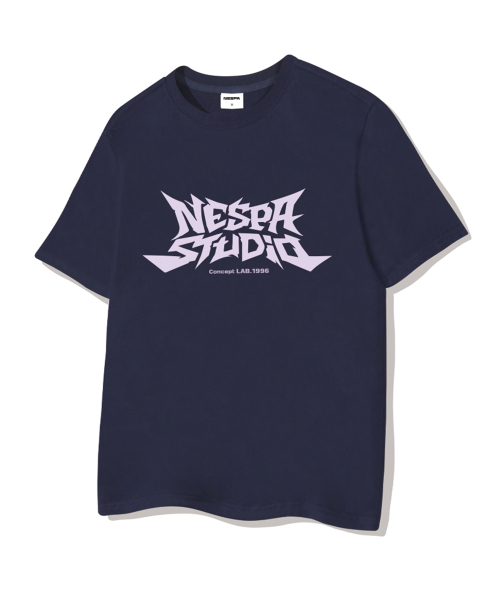 NESPA STUDIO（ネスパスタジオ）の「スタジオコア オーバーサイズ 半袖Tシャツ 4カラー [NSSE_2003]（Tシャツ/カットソー・レディース・ホワイト×ピンク/オフホワイト/ネイビー/ブラック・SMALL/MEDIUM/LARGE/X-LARGE）」の7枚目の写真