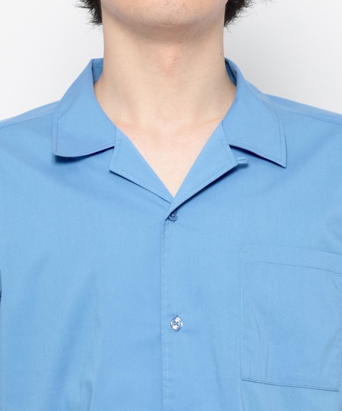 LURAKU(ルラク)の「【LURAKU】Open Collar Short Sleeve Shirt / オープンカラー半袖シャツ(シャツ/ブラウス・メンズ・ホワイト系その他/サックスブルー・L/S/M)」の20枚目の写真