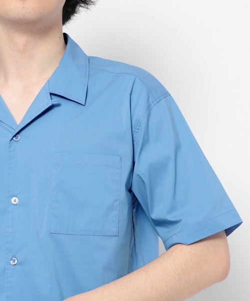 LURAKU(ルラク)の「【LURAKU】Open Collar Short Sleeve Shirt / オープンカラー半袖シャツ(シャツ/ブラウス・メンズ・ホワイト系その他/サックスブルー・L/S/M)」の21枚目の写真