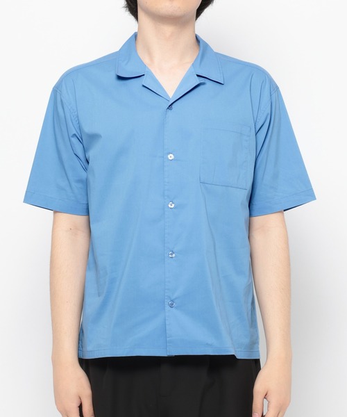 LURAKU(ルラク)の「【LURAKU】Open Collar Short Sleeve Shirt / オープンカラー半袖シャツ(シャツ/ブラウス・メンズ・ホワイト系その他/サックスブルー・L/S/M)」の16枚目の写真