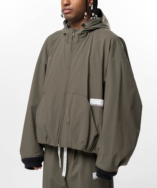 SOUND OF SUNRISE(サウンドオブサンライズ)の「S.O.S Shell Hooded Jacket(ナイロンジャケット・メンズ・カーキ/ブラック・XL/L/M/S)」の12枚目の写真