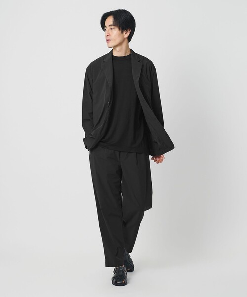 BEAUTY&YOUTH UNITED ARROWS(ビューティーアンドユースユナイテッドアローズ)の「360°MASTER ICE リラックス ジャケット セットアップ対応 接触冷感 ストレッチ 撥水 UVカット(テーラードジャケット・メンズ・ブラック/ダークグレー・M/XL/L/S)」の4枚目の写真