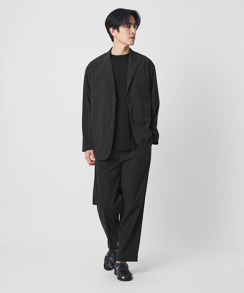 BEAUTY&YOUTH UNITED ARROWS(ビューティーアンドユースユナイテッドアローズ)の「360°MASTER ICE リラックス ジャケット セットアップ対応 接触冷感 ストレッチ 撥水 UVカット(テーラードジャケット・メンズ・ブラック/ダークグレー・M/XL/L/S)」の5枚目の写真