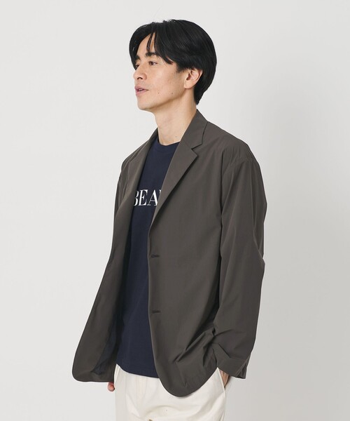 BEAUTY&YOUTH UNITED ARROWS(ビューティーアンドユースユナイテッドアローズ)の「360°MASTER ICE リラックス ジャケット セットアップ対応 接触冷感 ストレッチ 撥水 UVカット(テーラードジャケット・メンズ・ブラック/ダークグレー・M/XL/L/S)」の2枚目の写真