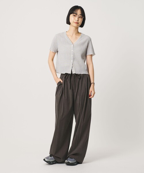 BEAUTY&YOUTH UNITED ARROWS(ビューティーアンドユースユナイテッドアローズ)の「セルロースブレンド ベルトループ ワイドパンツ ウォッシャブル(その他パンツ・レディース・ダークグレー/ダークブラウン/ベージュ・S/XS/M)」の21枚目の写真