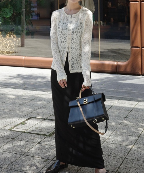 merrylatte(メリーラテ)の「フロントホックレーストップス(カーディガン/ボレロ・レディース・アイボリー・MEDIUM)」の9枚目の写真