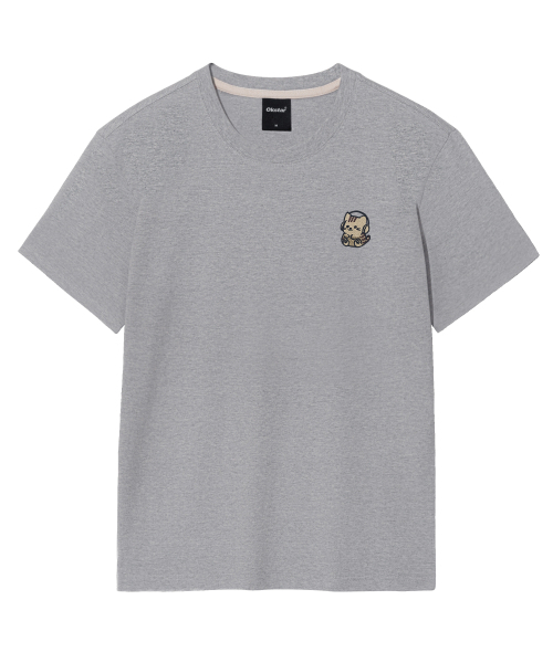 OKSTAR(オクスター)の「ドゥームチタン刺繍半袖(Tシャツ/カットソー・レディース・ネイビー/ダークグリーン/ライトグレー/グレー/ライトベージュ/ブラック/ダークグレー/カーキ/ダークブルー/ホワイト/クリーム・SMALL/MEDIUM/LARGE/X-LARGE/2XL/3XL/4XL)」の15枚目の写真