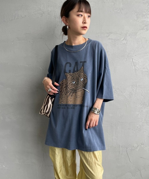 REMI RELIEF（レミレリーフ）の「[REMI RELIEF/レミレリーフ] 別注 ビッグシルエット SP加工プリントTシャツ（Tシャツ/カットソー・レディース・A/C/B・F/M/S）」の11枚目の写真