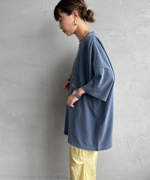 REMI RELIEF（レミレリーフ）の「[REMI RELIEF/レミレリーフ] 別注 ビッグシルエット SP加工プリントTシャツ（Tシャツ/カットソー・レディース・A/C/B・F/M/S）」の12枚目の写真