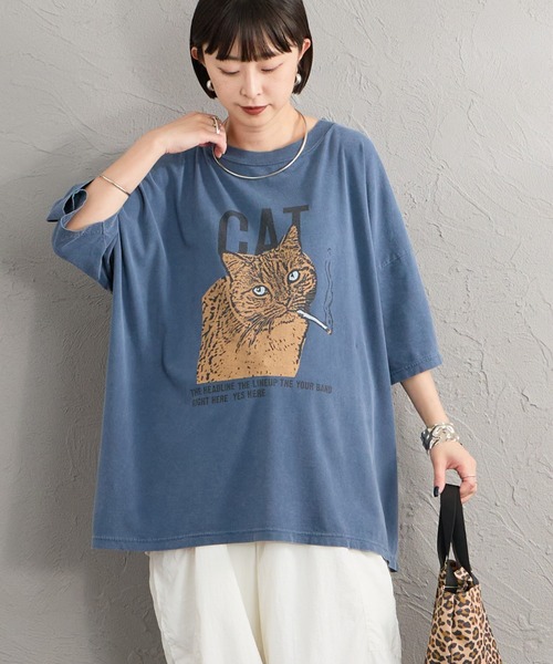 REMI RELIEF（レミレリーフ）の「[REMI RELIEF/レミレリーフ] 別注 ビッグシルエット SP加工プリントTシャツ（Tシャツ/カットソー・レディース・A/C/B・F/M/S）」の7枚目の写真