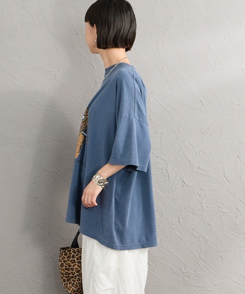 REMI RELIEF（レミレリーフ）の「[REMI RELIEF/レミレリーフ] 別注 ビッグシルエット SP加工プリントTシャツ（Tシャツ/カットソー・レディース・A/C/B・F/M/S）」の8枚目の写真