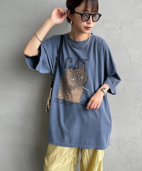 REMI RELIEF（レミレリーフ）の「[REMI RELIEF/レミレリーフ] 別注 ビッグシルエット SP加工プリントTシャツ（Tシャツ/カットソー・レディース・A/C/B・F/M/S）」の10枚目の写真