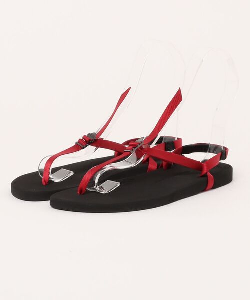BEAUTIFUL SHOES（ビューティフルシューズ）の「BEAUTIFUL SHOES | BAREFOOT SANDALS（サンダル・レディース・ダークブラウン/レッド・24/23.5/23）」の2枚目の写真