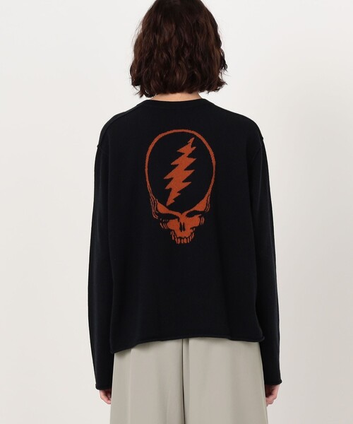 JAMES PERSE(ジェームスパース)の「GRATEFUL DEAD リサイクルドカシミヤ バックプリントプルオーバー WRBC3934GM(ニット/セーター・レディース・ブラック/ネイビー/チャコールグレー・2)」の7枚目の写真